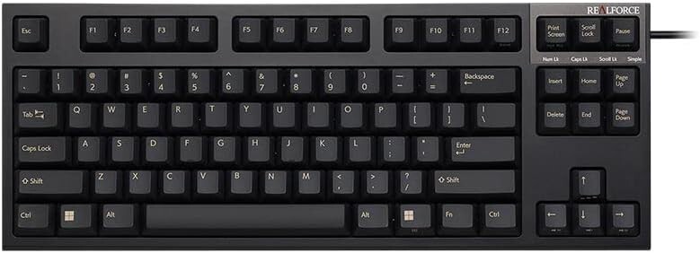 REALFORCE R3S Keyboard R3SD11 USB US ANSI 87 Keys Key Weight 45g Black F/S new
