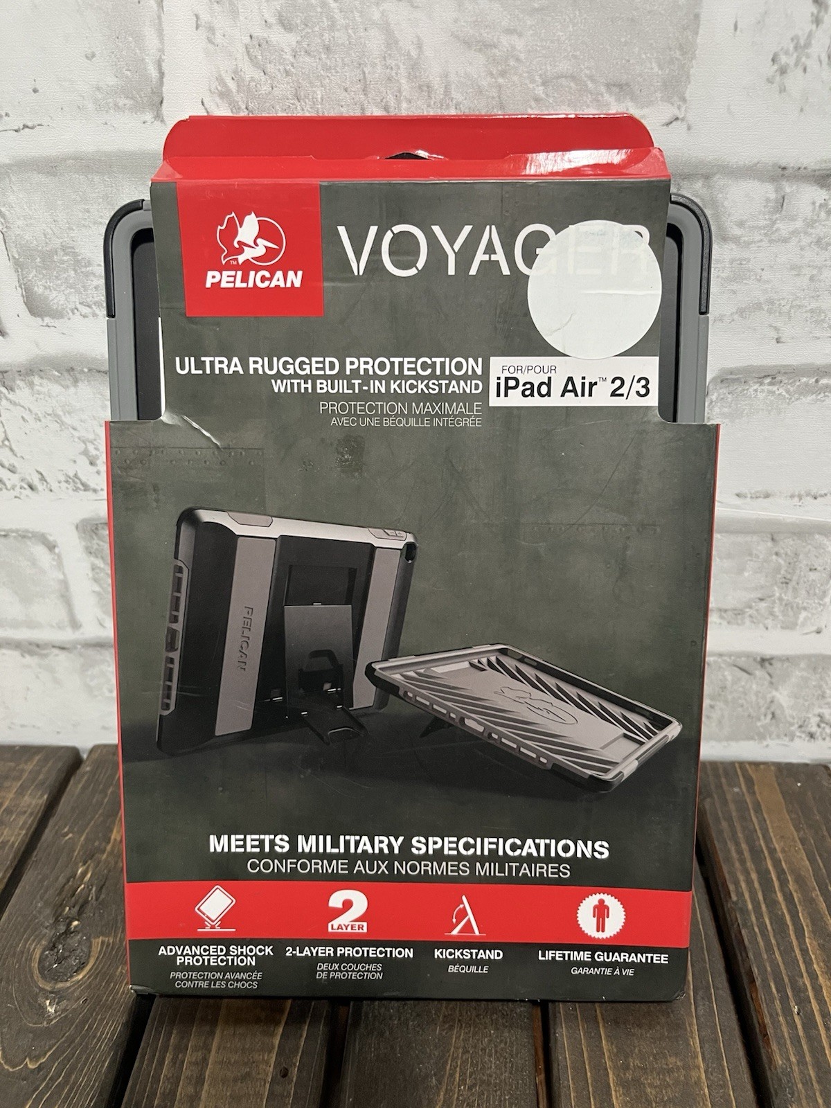 Pelican Voyager Ultra Rugged Protection Case w/Kickstand for Apple iPad Air 2/3