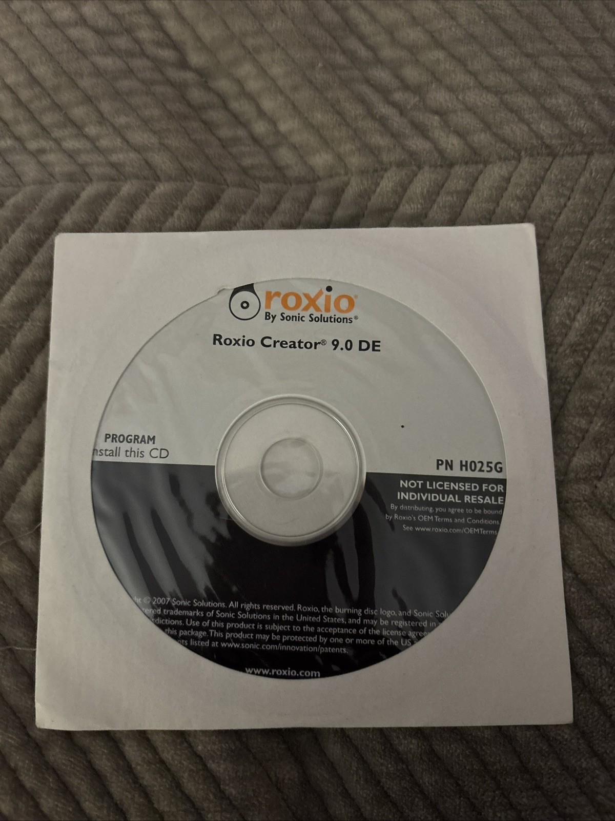 NEW Roxio Creator DE 10.2 Installation Software CD (2008) by:Sonic Solutions