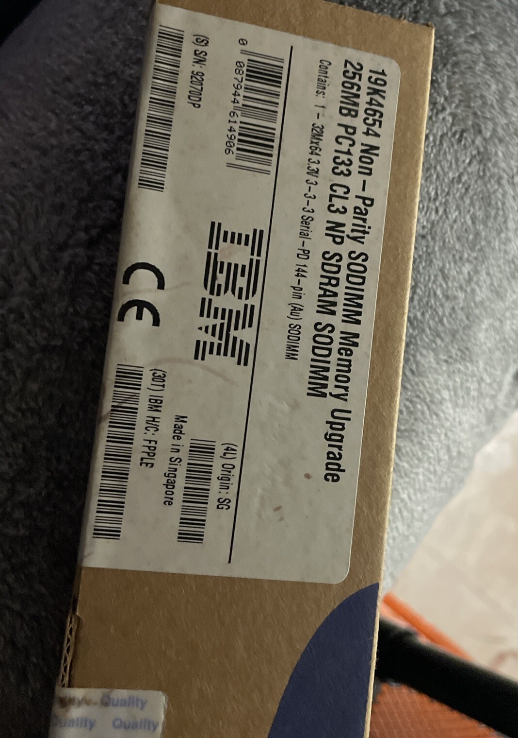 256MB RAM IBM-Lenovo ThinkPad A30 (PC133) Laptop