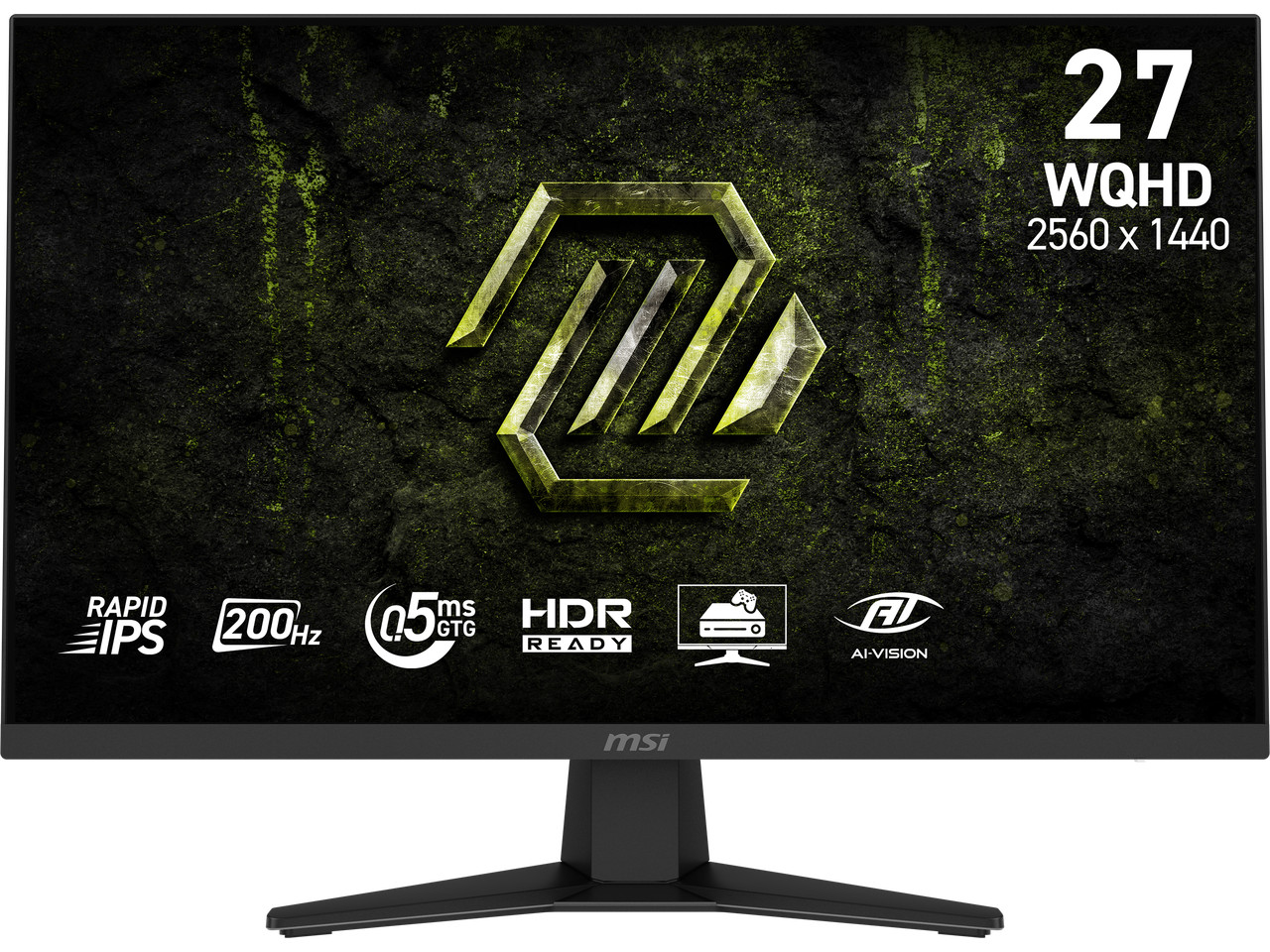 MSI 27 inch WQHD 2K 1440P 200Hz IPS AMD FreeSync Premium & G-Sync Compatible