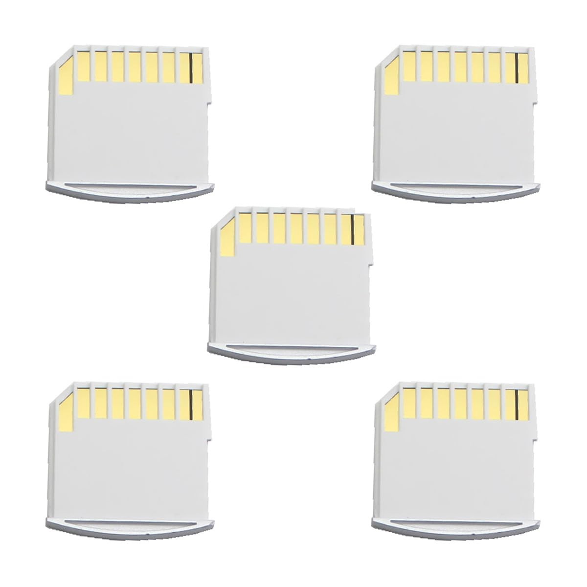 chenyang 5 Pack Micro SD to Memory Card Mini Adapter Compatible with White