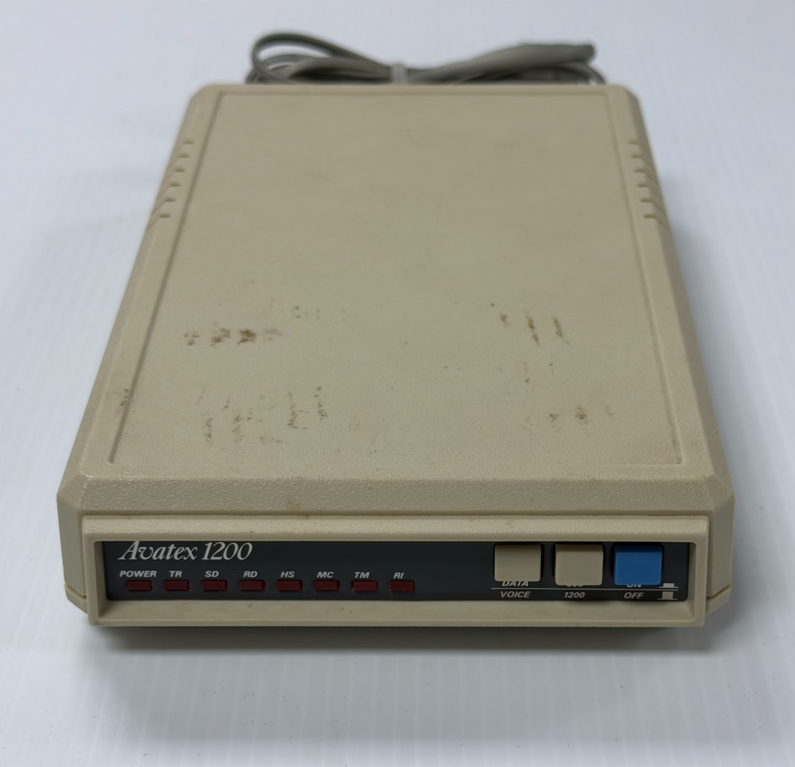Vintage Avatex 1200 Modem With Power Cable - Powers ON - Untested