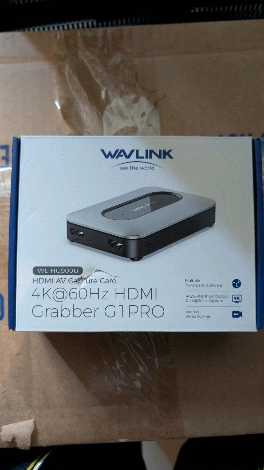 WAVLINK 4K HDMI Video Capture Card, HDMI Video Grabber for Live/Gaming Streaming