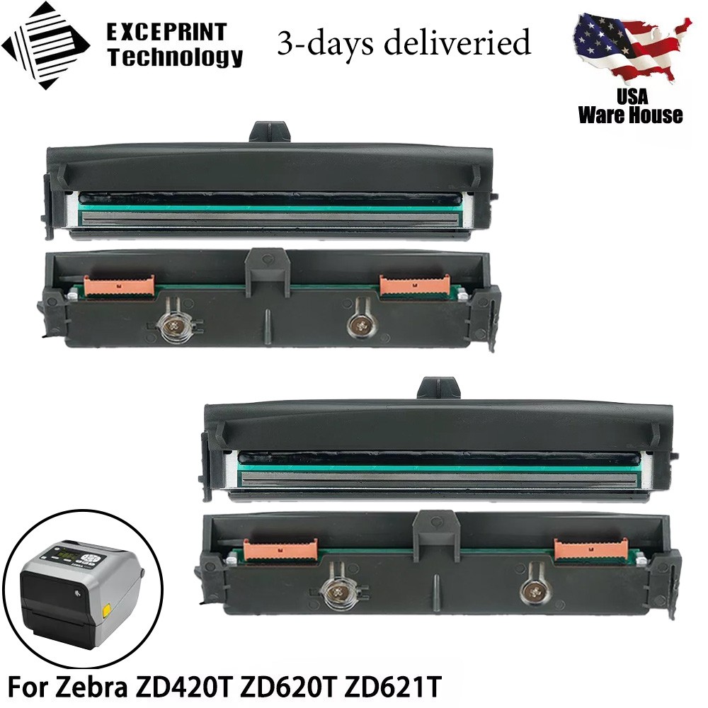 ✅ 2pcs Printhead for Zebra ZD420T ZD620T 300dpi Printer P1080383-227 New✅