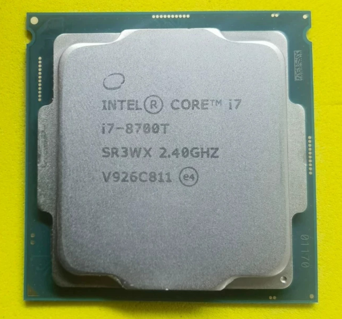 Intel Core i7-8700T SR3WX 6-Core 12-Thread 2.4GHz 4.0GHz LGA1151 CPU