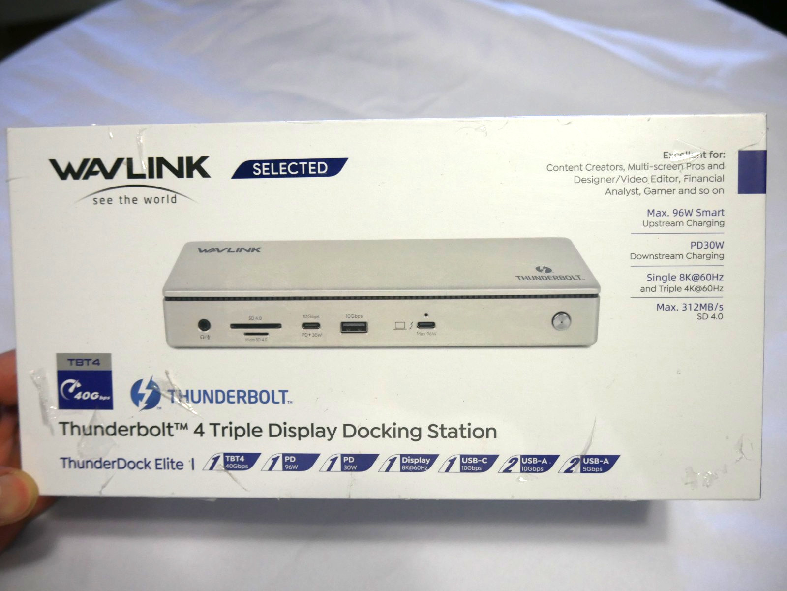 Wavlink Thunderbolt 4 Triple Display Docking Station (ThunderDock Elite 40GBPS)