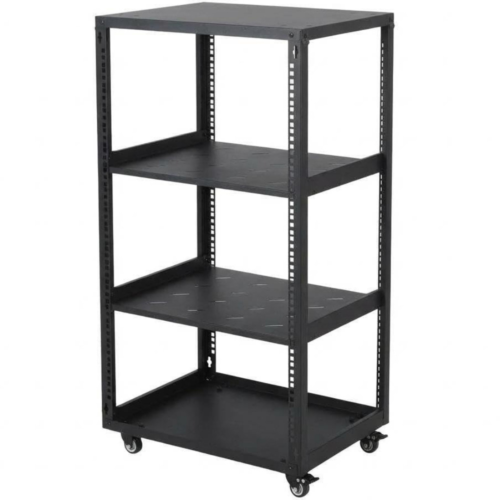Heavy Duty 15/20U Open Frame Network Server Rack with Casters Wall Mount AV Rack