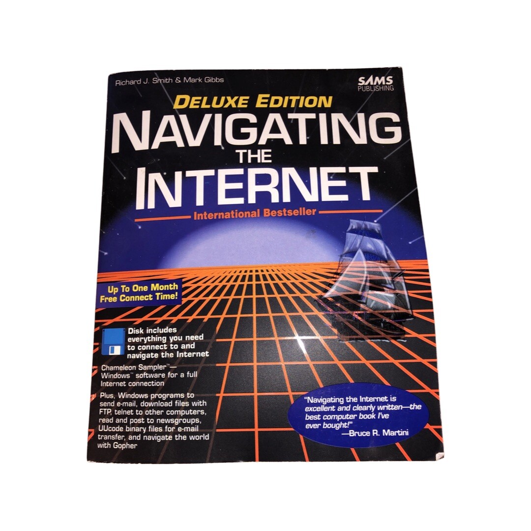 Navigating the Internet Deluxe Edition vintage  Software Sam’s Publishing 1994