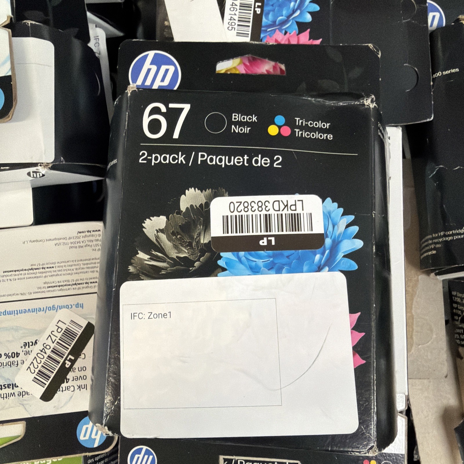 HP Ink - HP 67 Black & Tri-Color Ink Cartridges Combo Pack New Expires 2027