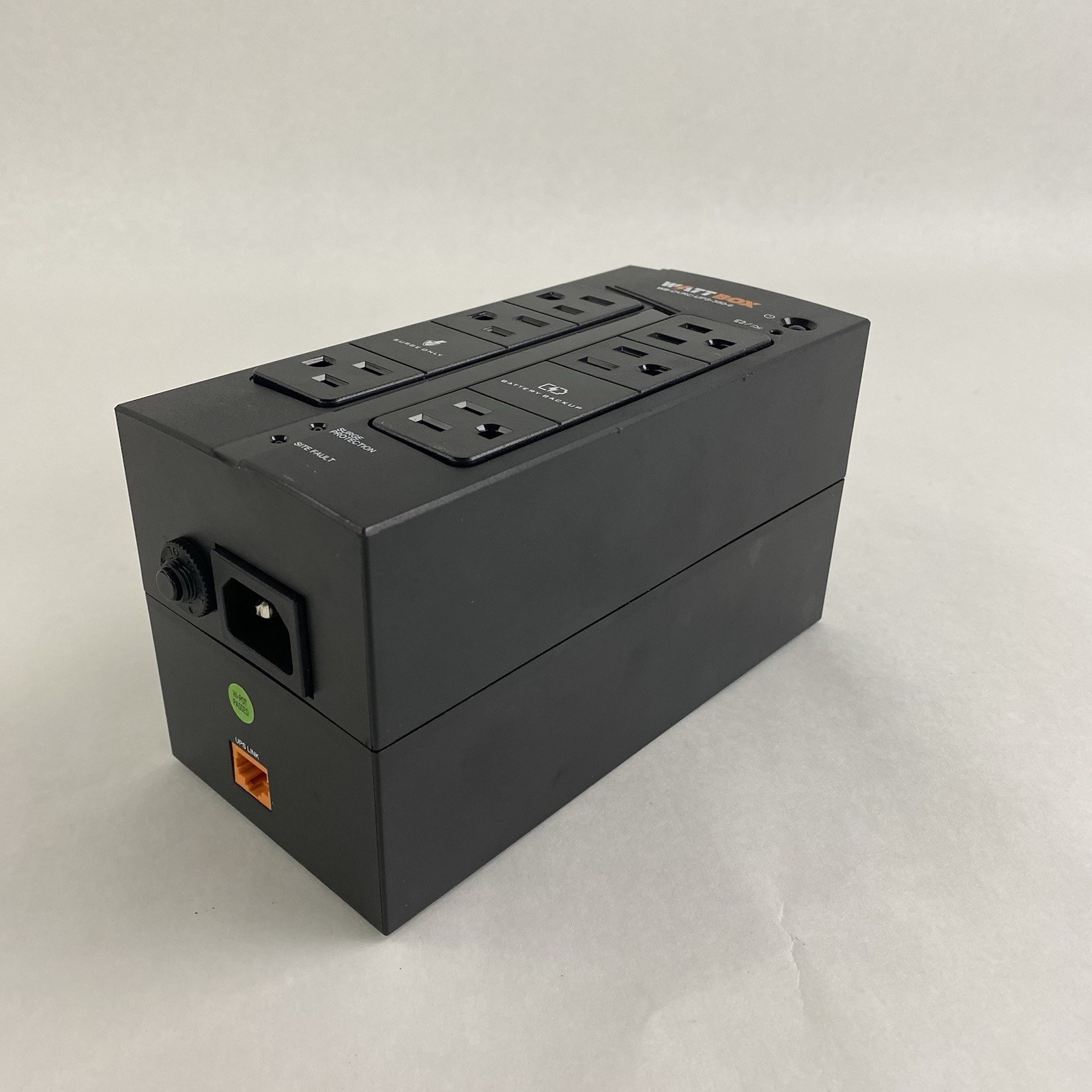Watt Box WB-OVRC-UPS-350-6 No Battery 6 Outlet Power Tested