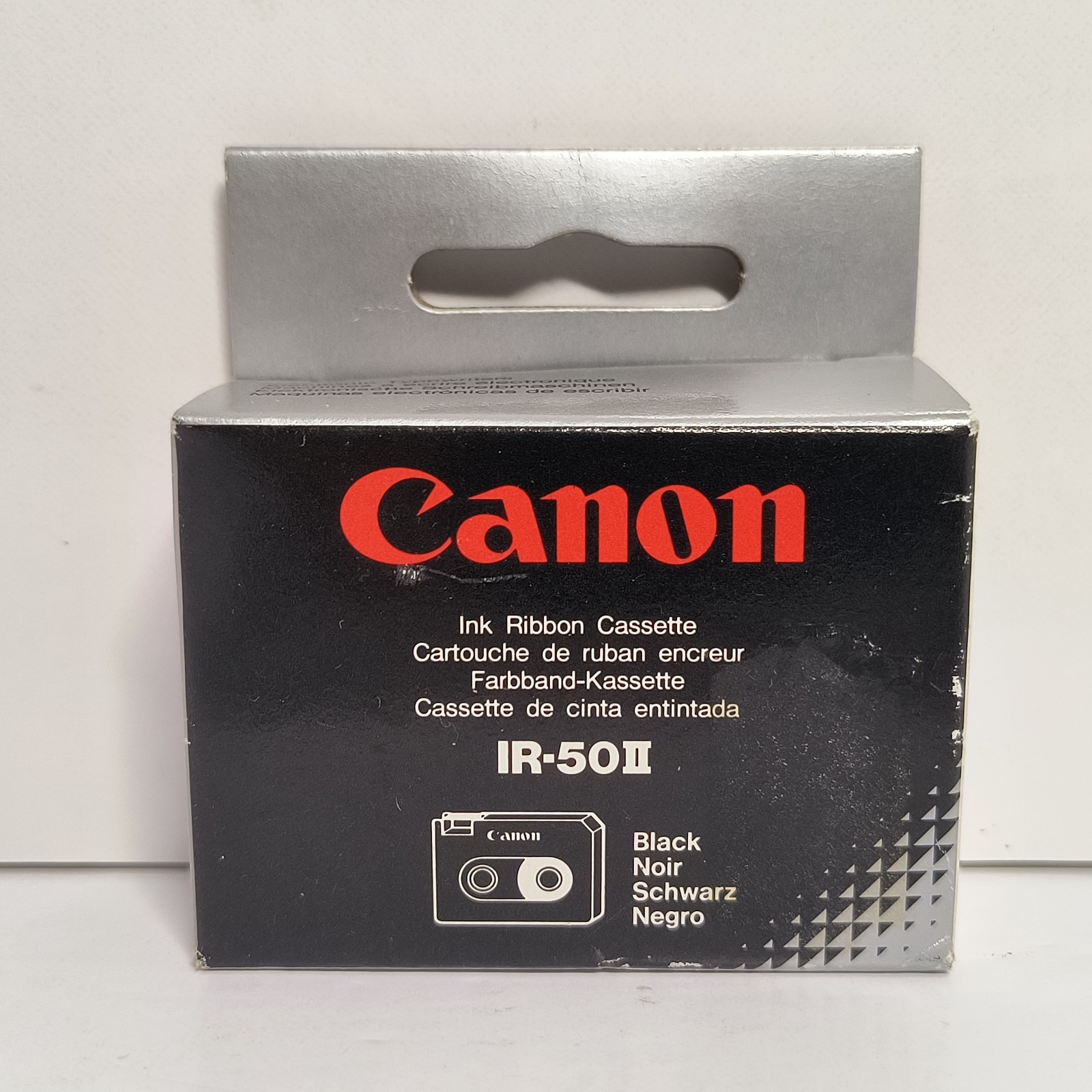 Canon IR-50II Black Ink Ribbon Cassette 2 Pack Twin Typestar Factory Seal