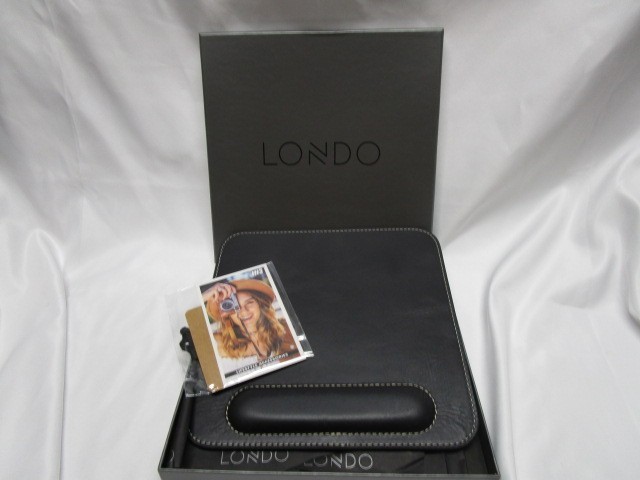 Londo EXECUTIVE Top Grain Leather Mouse Pad with Wrist Rest Ergonomic Support