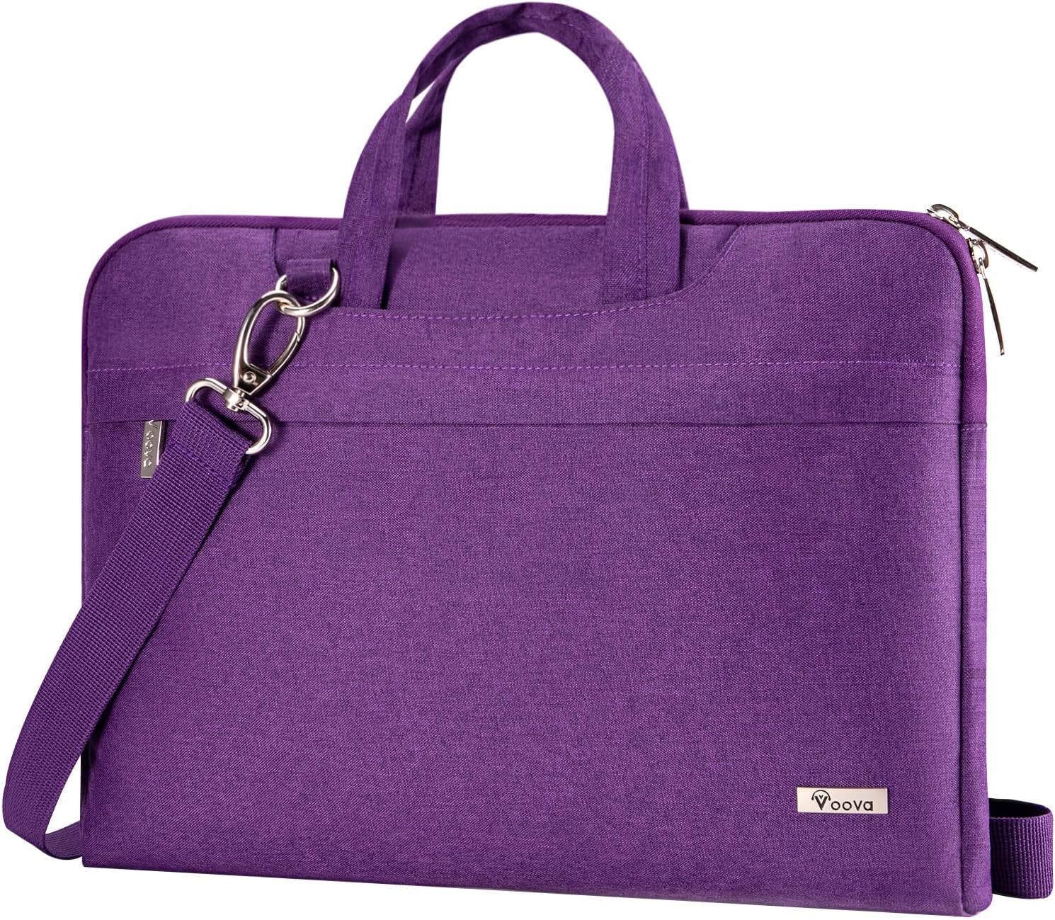 15.6-15 Inch Laptop Sleeve with Handle, MacBook Sleeve, Purple | Splash-proof