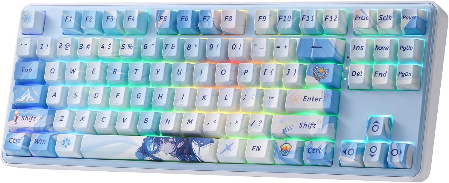 Redragon K707 PRO SE 80% Wireless Gasket RGB Gaming Keyboard Mint Mambo Switch