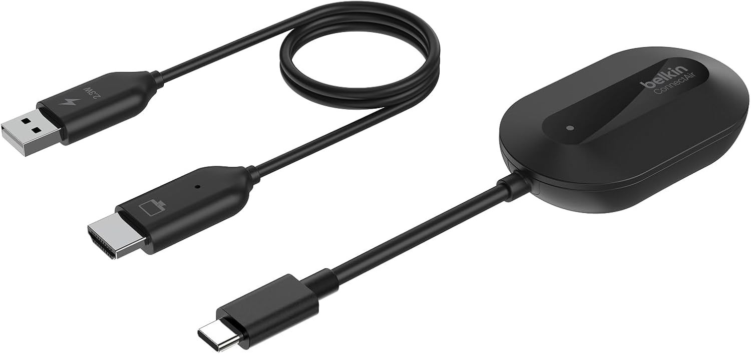 Belkin ConnectAir Wireless HDMI Display Adapter - USB-C to HDMI - 1080p@60Hz