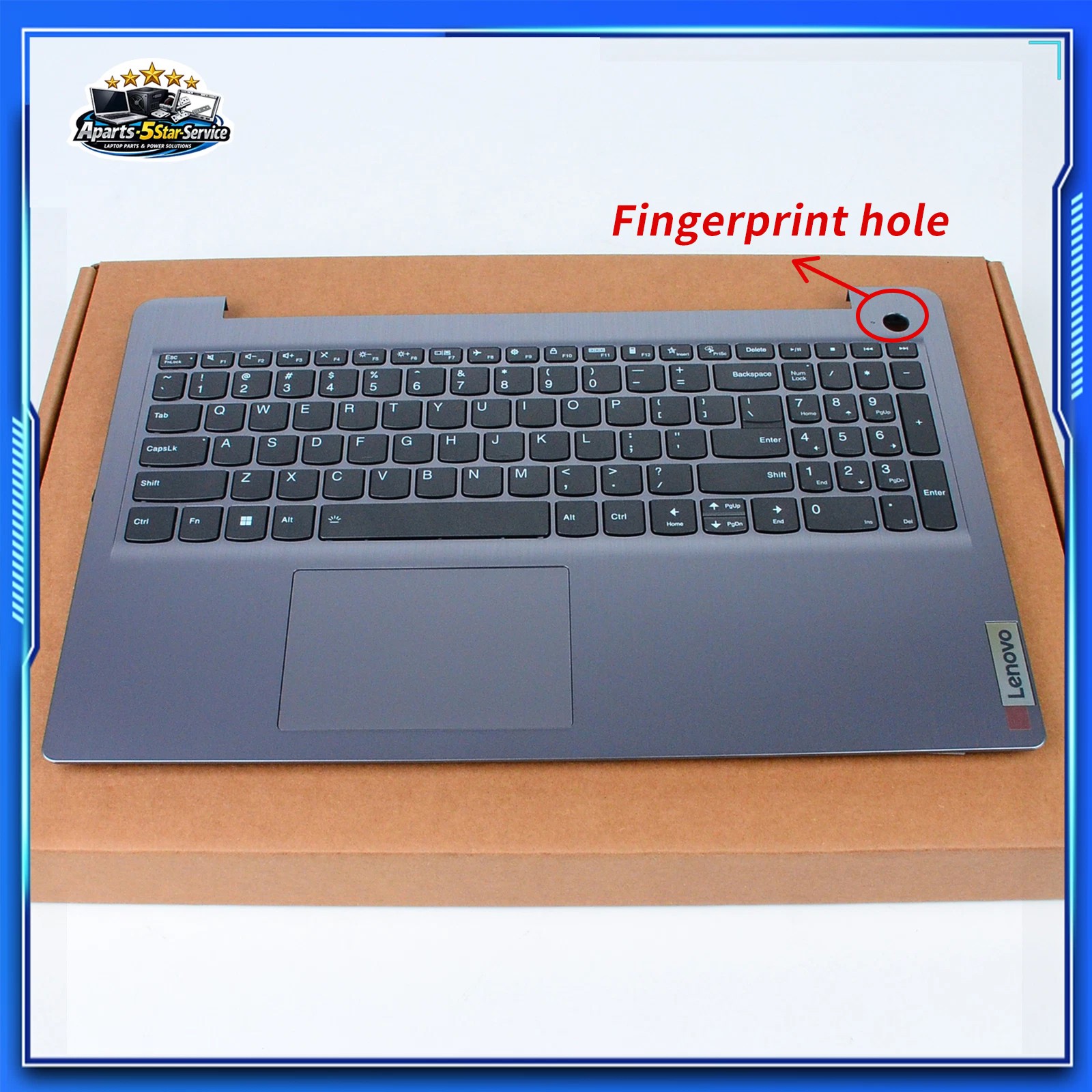 Palmrest Keyboard Touchpad For Lenovo IdeaPad 3-15ITL6 15ALC6 Gray 5CB1B65660