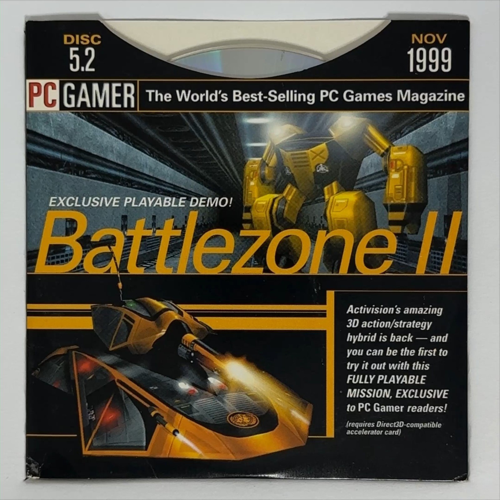 PC Gamer Demo Disc 5.2 November 1999 CD-ROM Vintage PC Gaming Software