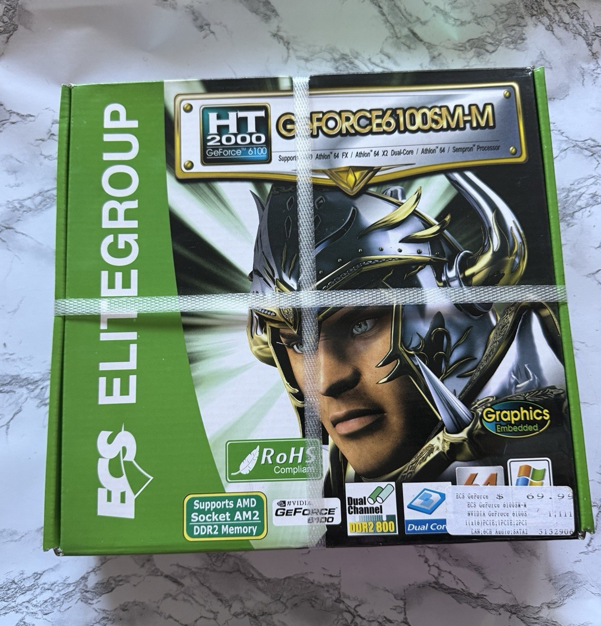 ECS ELITEGROUP HT2000 GeForce 6100SM-M (V1.0/1.0A) Motherboard