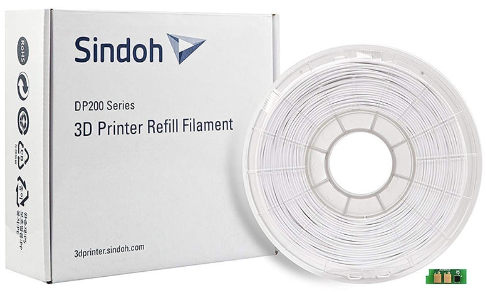Sindoh 3D Printer PLA Filament WHITE Refill 1.75mm 700g 3Dwox1 1X 2X DP Series