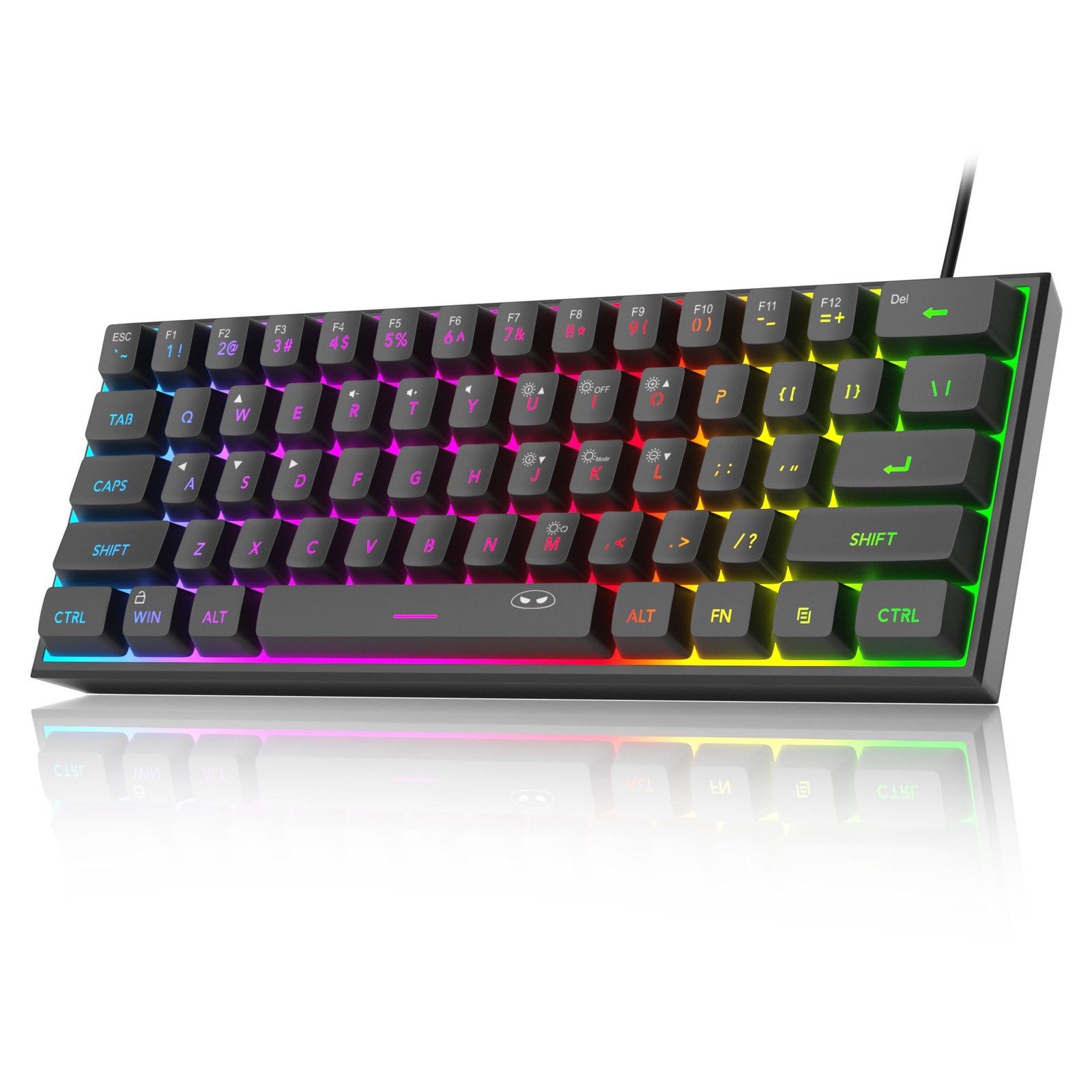 MageGee Mini 60% Gaming Keyboard, RGB Backlit 61 Key Ultra-Compact Keyboard.....