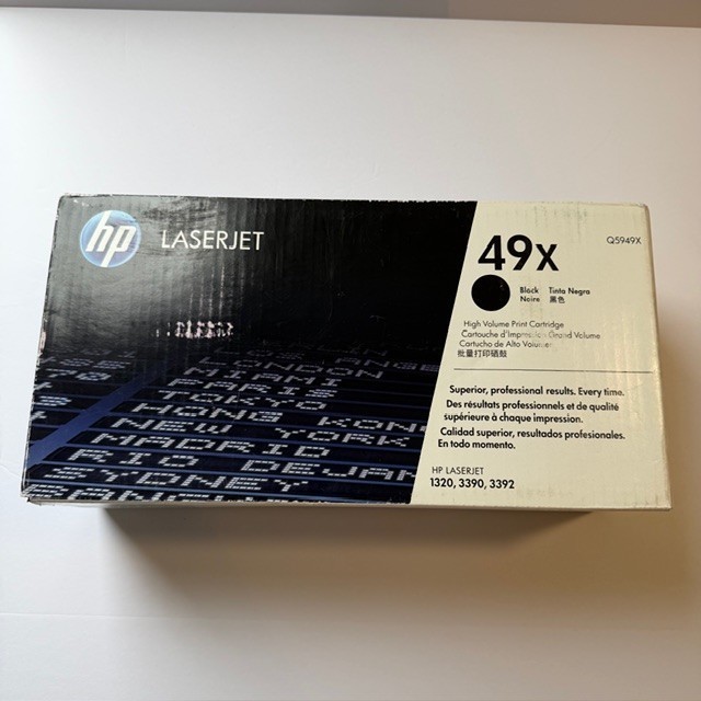 New Genuine HP 49X Q5949X LaserJet Black Toner Cartridge High Volume, Sealed