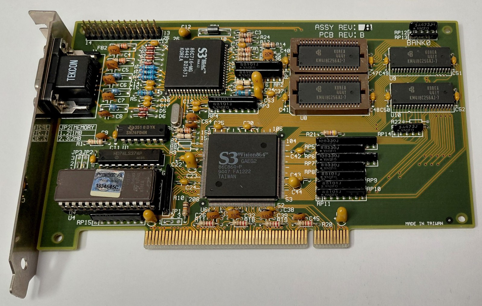 Leadtek Winfast S230 PCI Graphics Card (LRI 2196, S3 Vision864, 2MB, Retro, 1994)