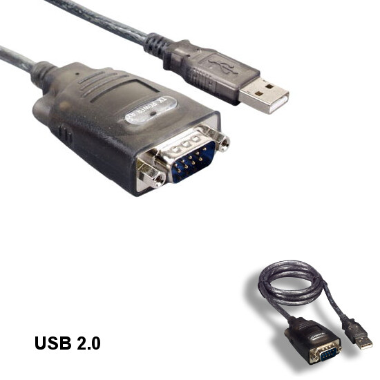 KNTK 3ft USB 2.0 Type A to Serial DB9 Conveter Adapter Cable for ISDN Modem PC