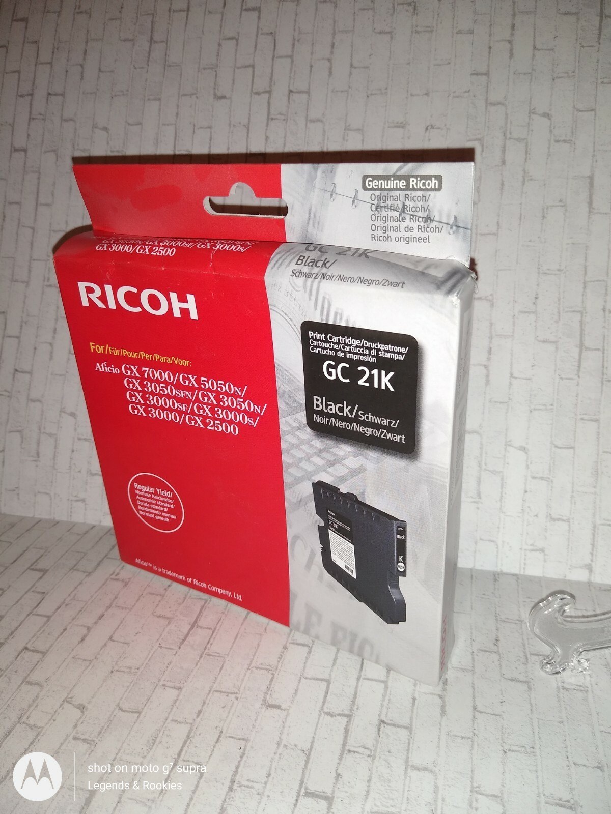 Genuine Ricoh GC 21K Black Print Cartridge NIB* MOD:J734-17