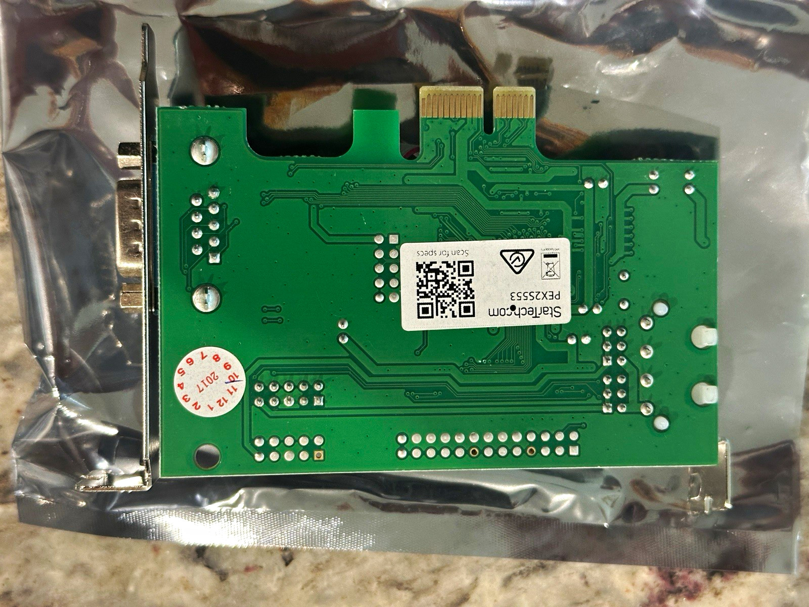 StarTech.com PEX2SS53 PCIe x1 2-Port RS-232 DB9 Serial Expansion Card