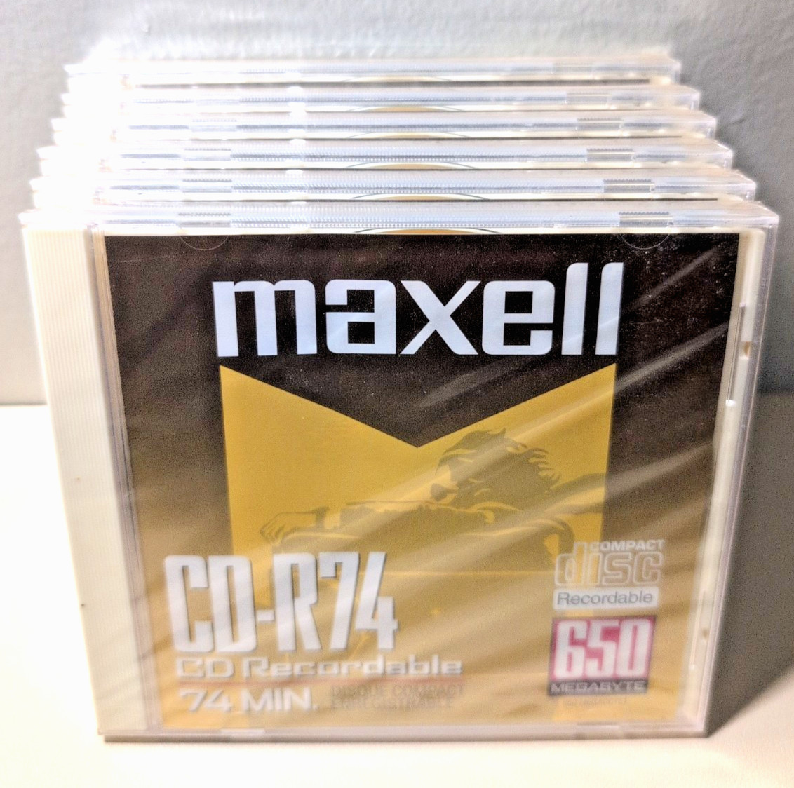Maxell CD-R74 CD Recordable 74 Minute 650 Megabyte Brand New Sealed Lot of 6