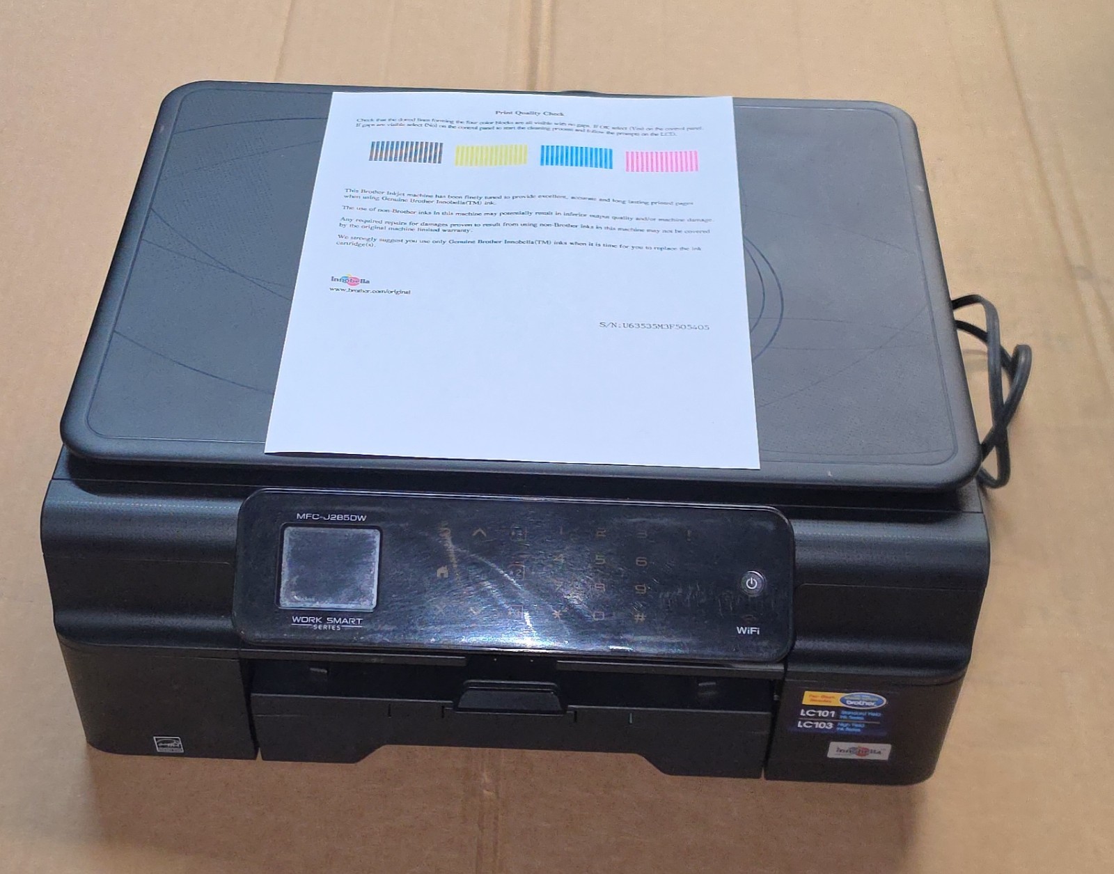 Brother MFC-J285DW All-In-One Inkjet Printer