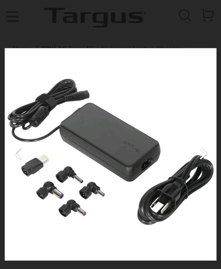 Targus APA90CA 90W AC  Universal Laptop Charger , 6 Tips