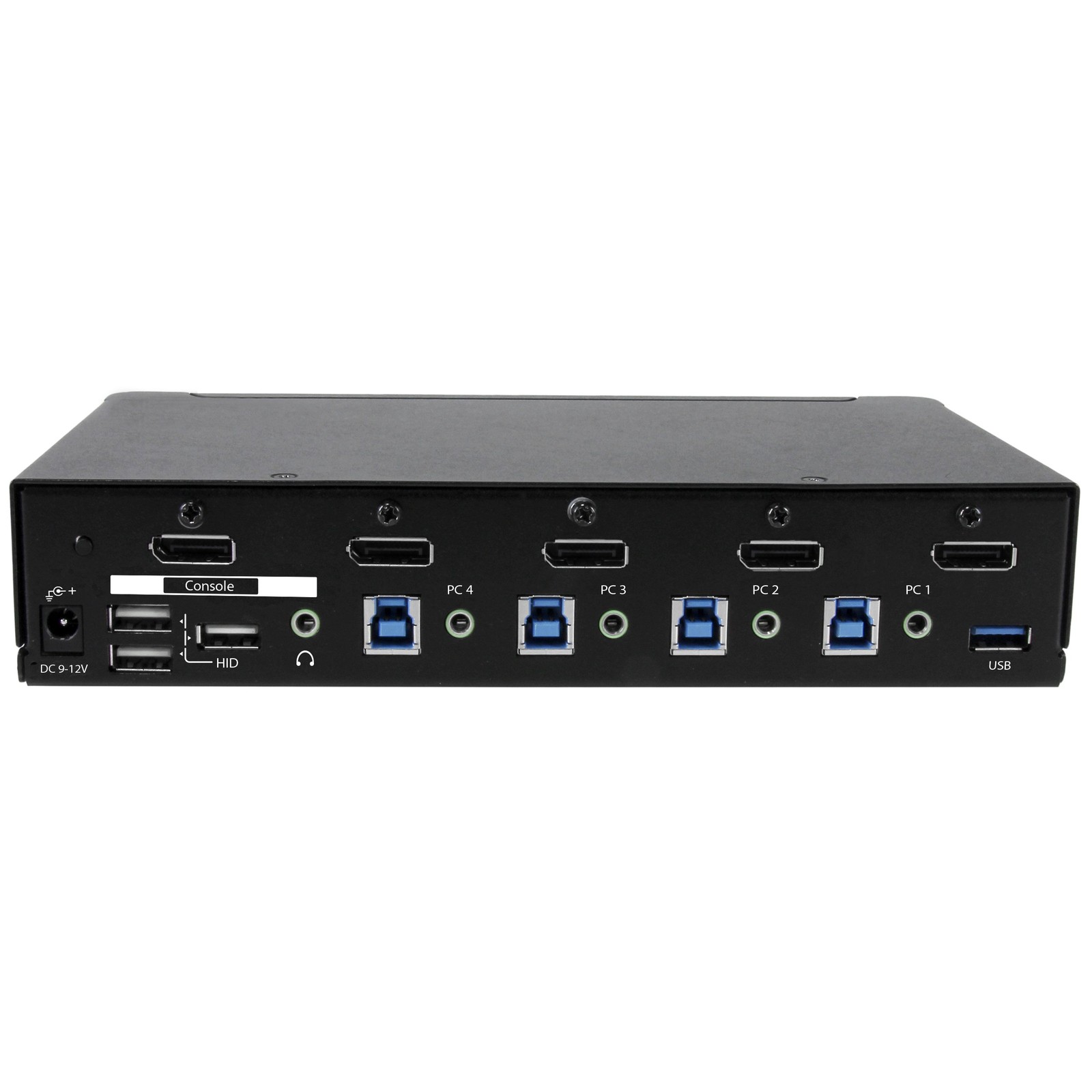 StarTech SV431DPU3A2 4-Port DisplayPort KVM Switch 4K USB 3.0 Hub