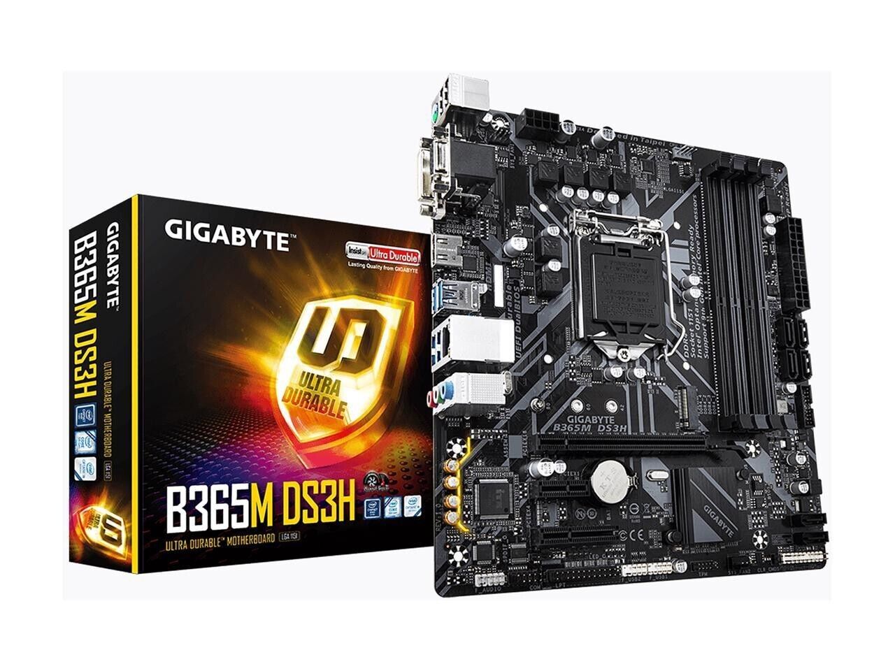 GIGABYTE B365M DS3H LGA 1151 (300 Series) Intel B365 Micro ATX Intel Motherboard