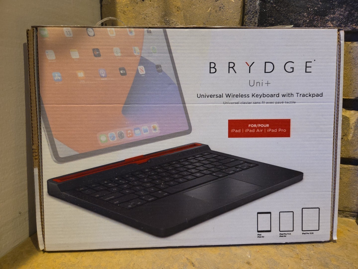 Brydge 11" Uni+, Wireless Keyboard with Trackpad - Black