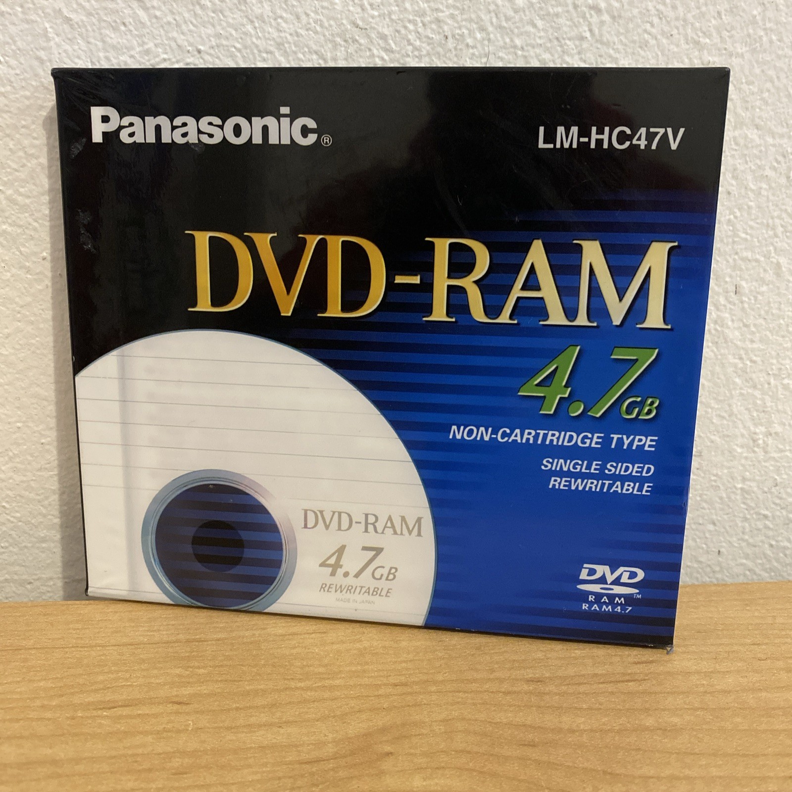 Panasonic LM-HC47U  4.7 GB DVD-RAM Single Sided Rewritable NEW