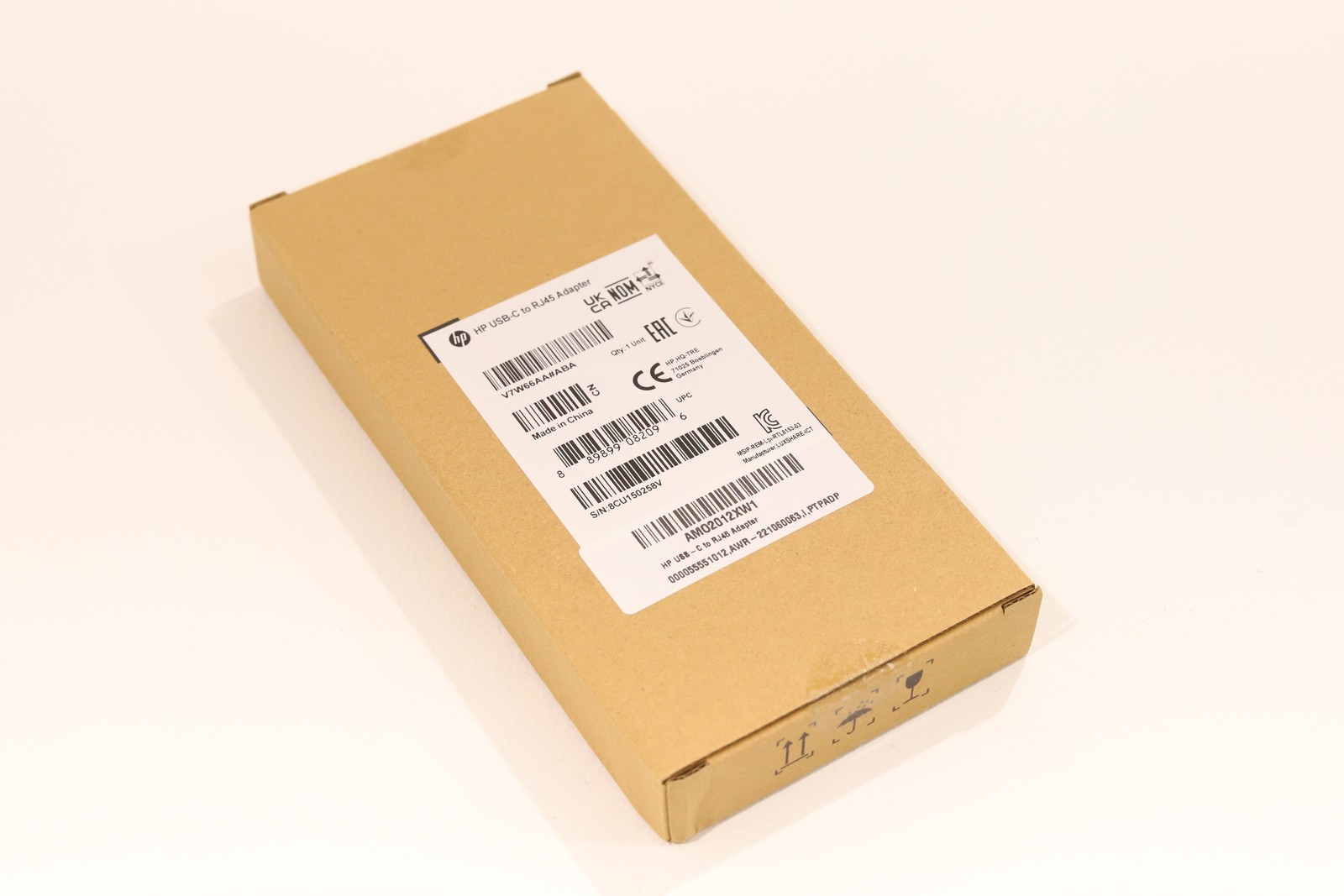 HP USB-C Type to Ethernet RJ45 Gigabit Adapter P/N: V7W66AA#ABA Brand New