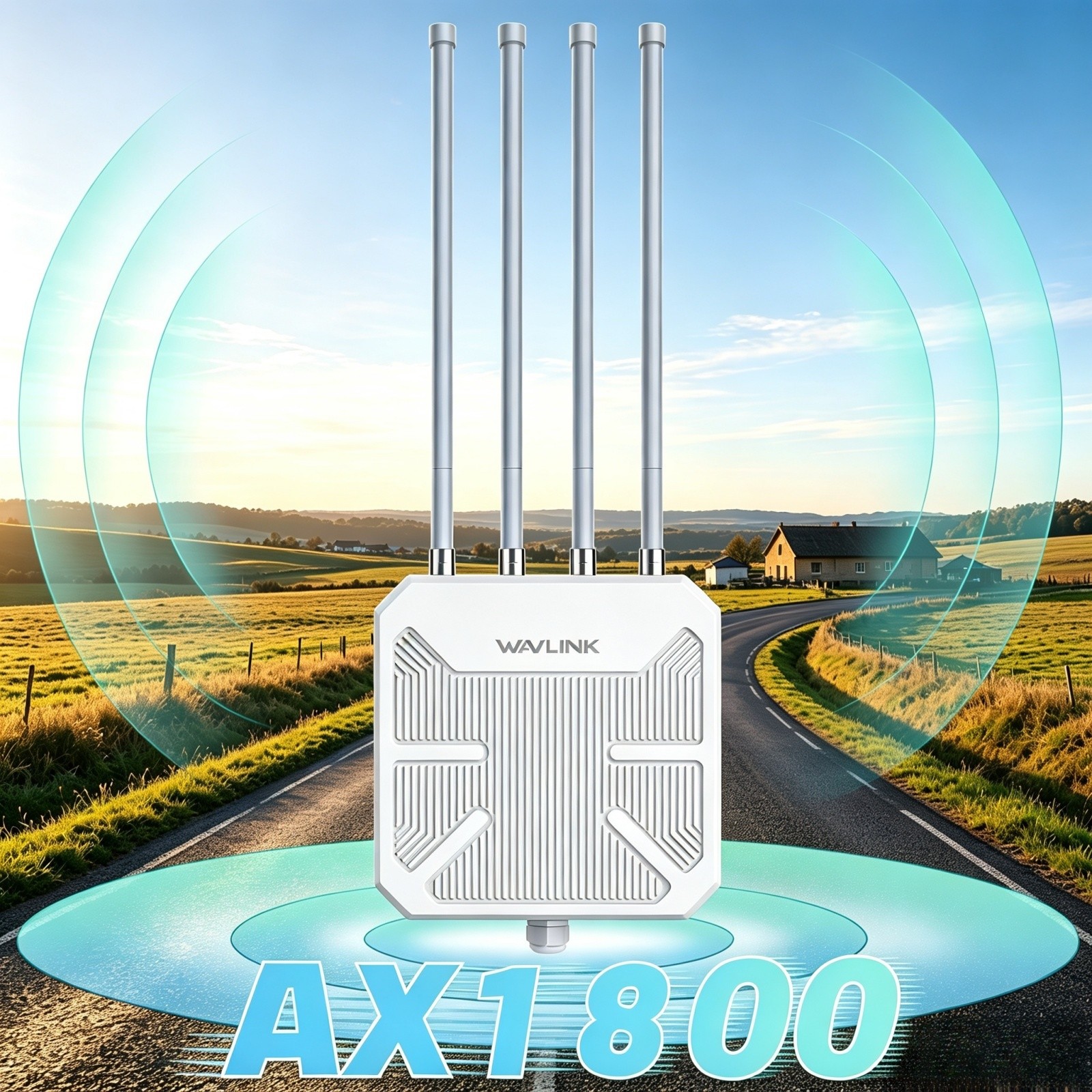 WAVLINK WiFi 7 Mesh Extender BE5100 Outdoor WiFi 6 AX1800-AX3000 Repeater Router