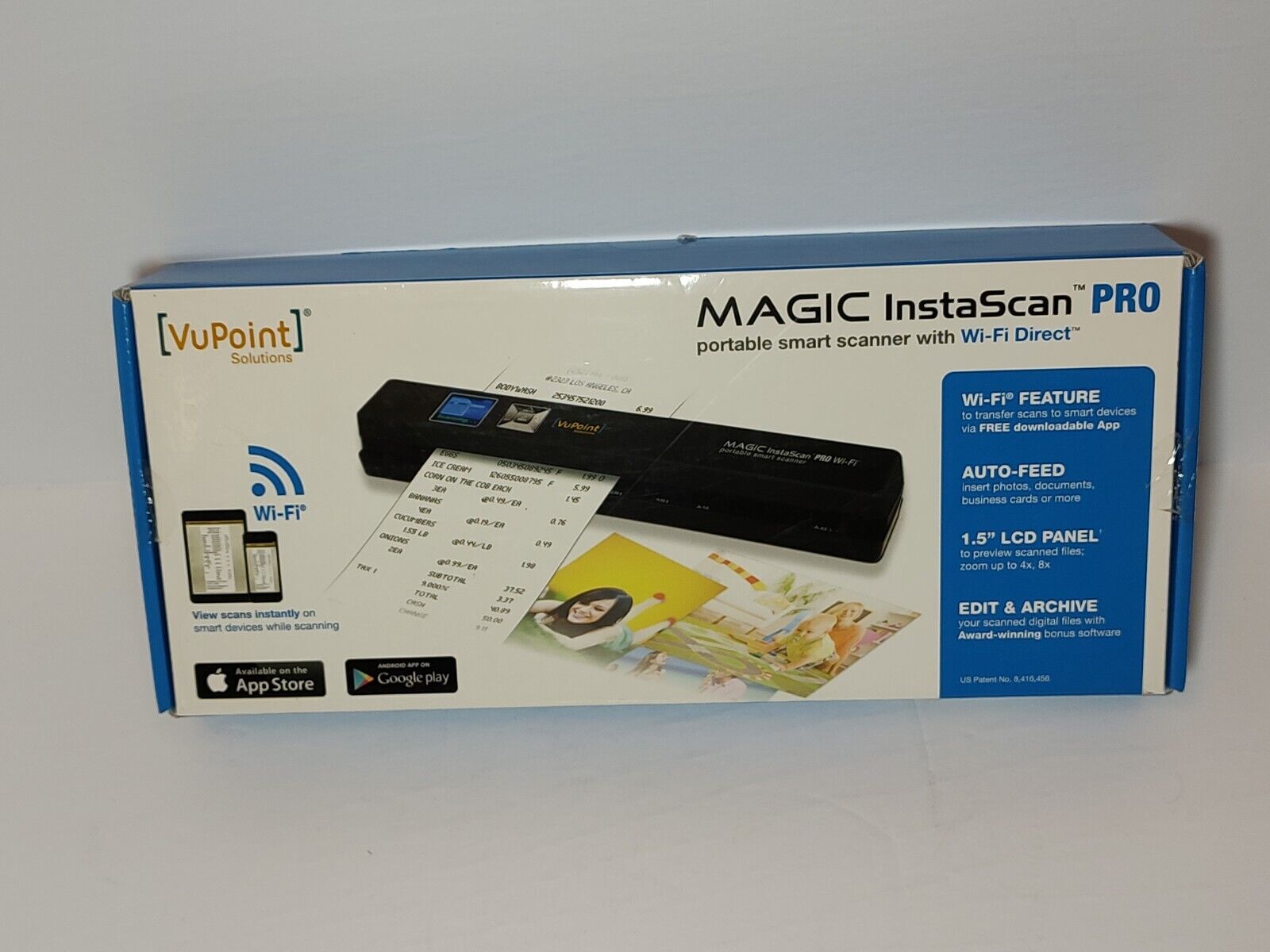 VuPoint Solutions Magic InstaScan Pro Portable Smart Scanner PDSWF-ST48BU-VP