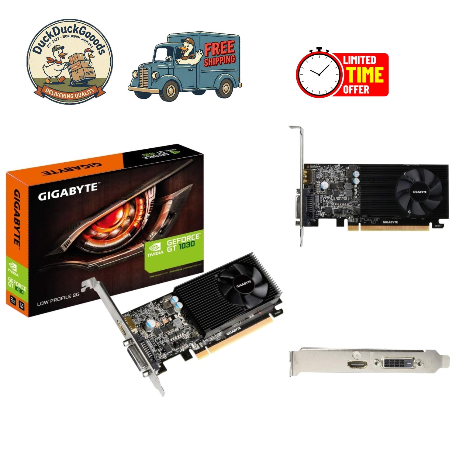 GeForce GT 1030 Low Profile 2GB Graphics Card for Stunning 7680x4320 Resolution