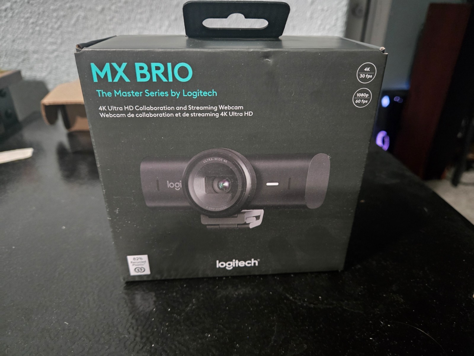 Logitech MX Brio 4K Ultra HD Streaming Webcam - Black - 960-001558