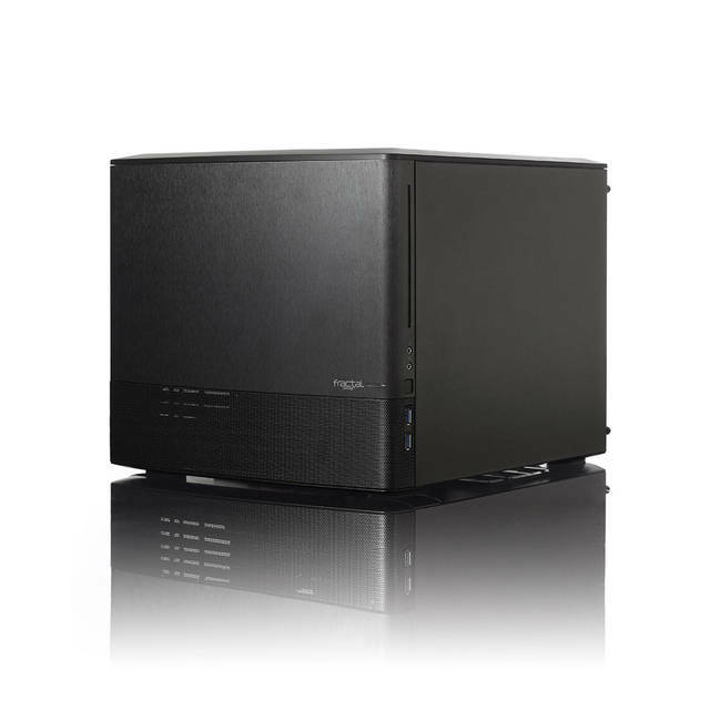 Fractal Design Node 804 No Power Supply MicroATX Cube Case w/ Window (Black)