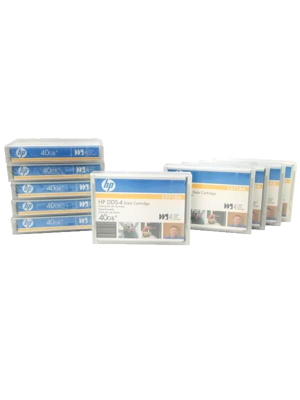 HP: (C5718A)DDS-4 20/40GB DATA CARTRIDGE_LOT OF 10_ FACTORY SEALED