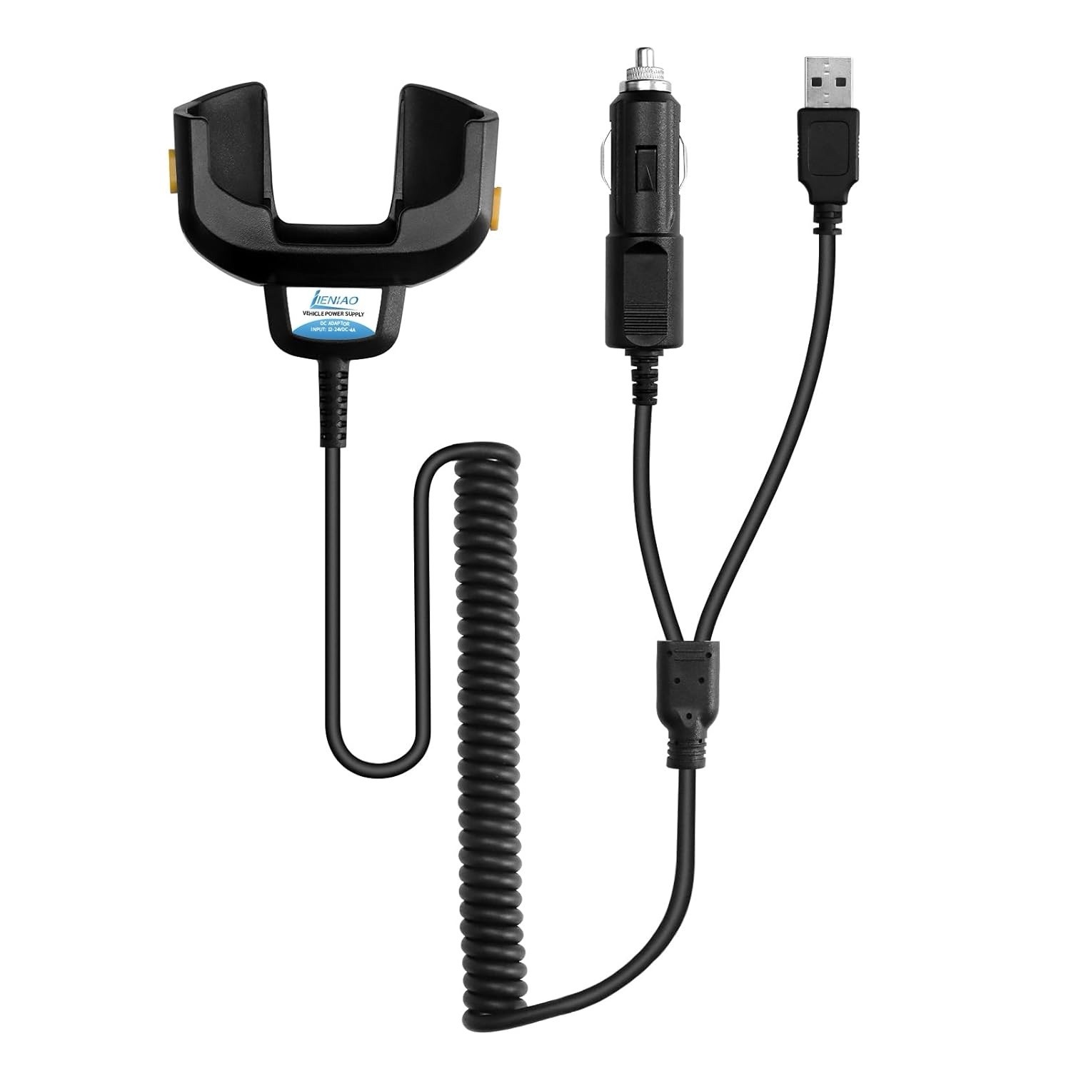 2-in-1 Car USB Vehicle Quick Charger Cable for Zebra TC77 TC70 TC72 TC75 Scanner