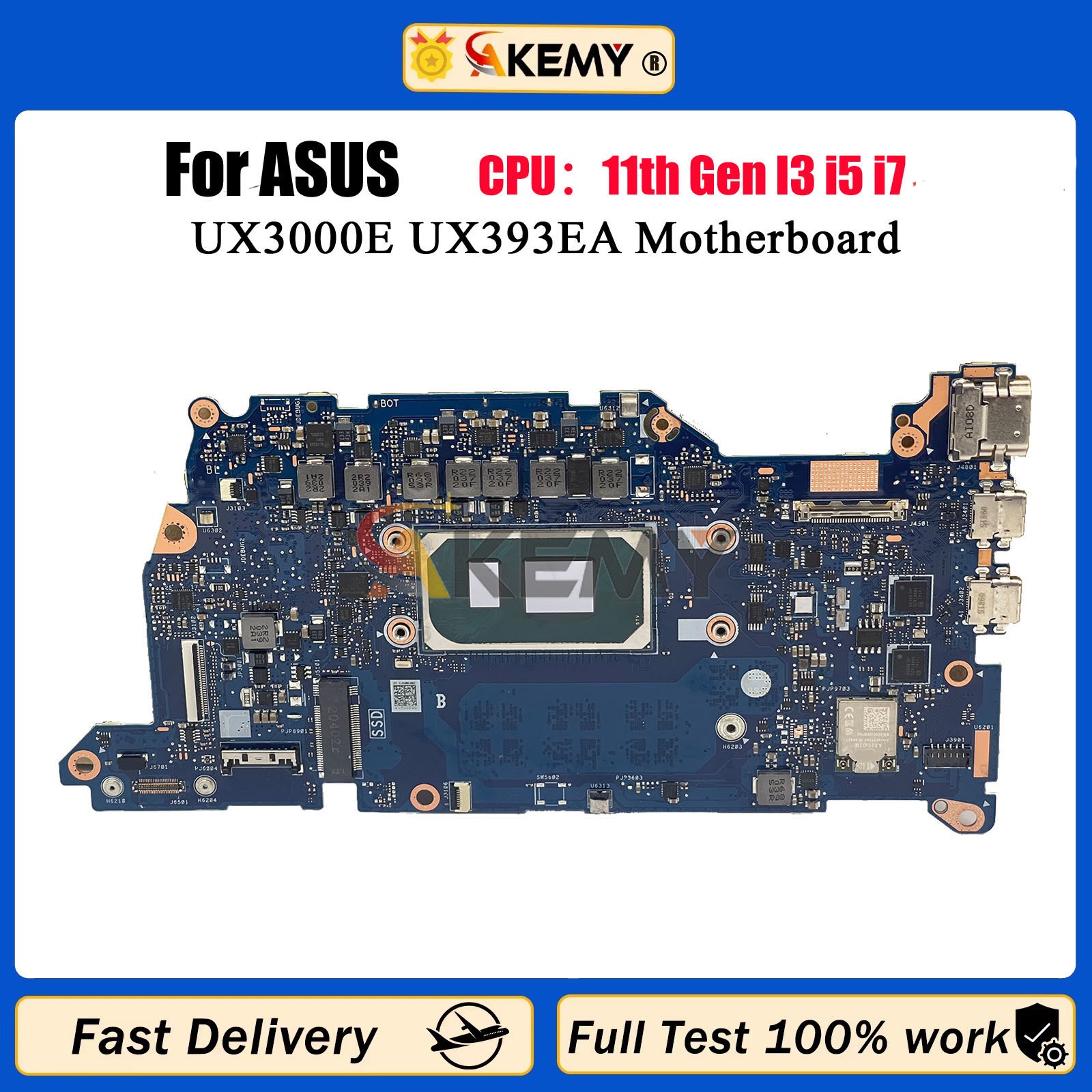 UX393EA Laptop Motherboard For ASUS UX393E UX393EA UX3000EA UX3000E Mainboard