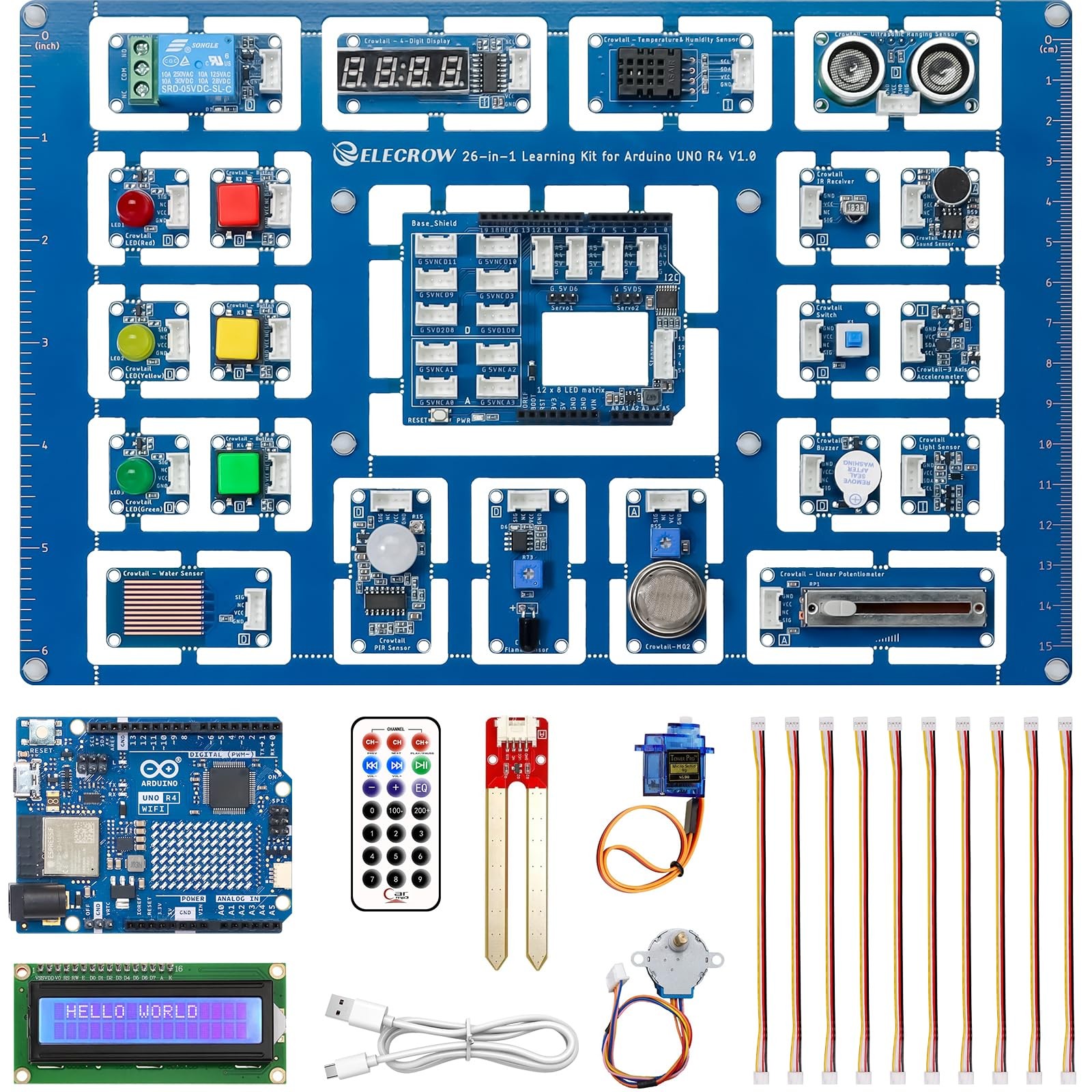 All-In-One Starter Kit with Arduino Uno R4 Wifi Development Board