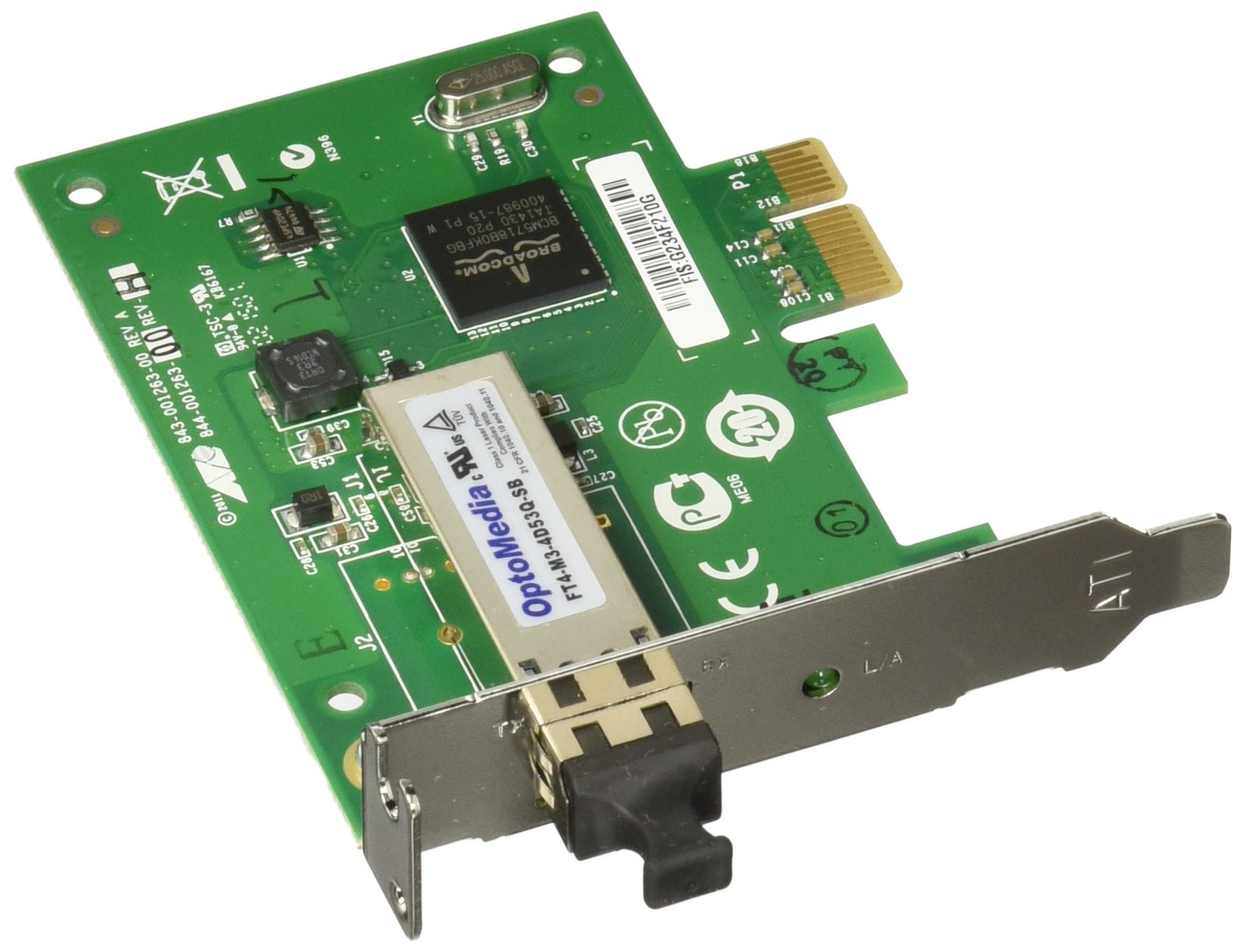 Allied Telesis AT-911SX/LC Network Adapter Pci Express X1 Gigabit Ethernet AT