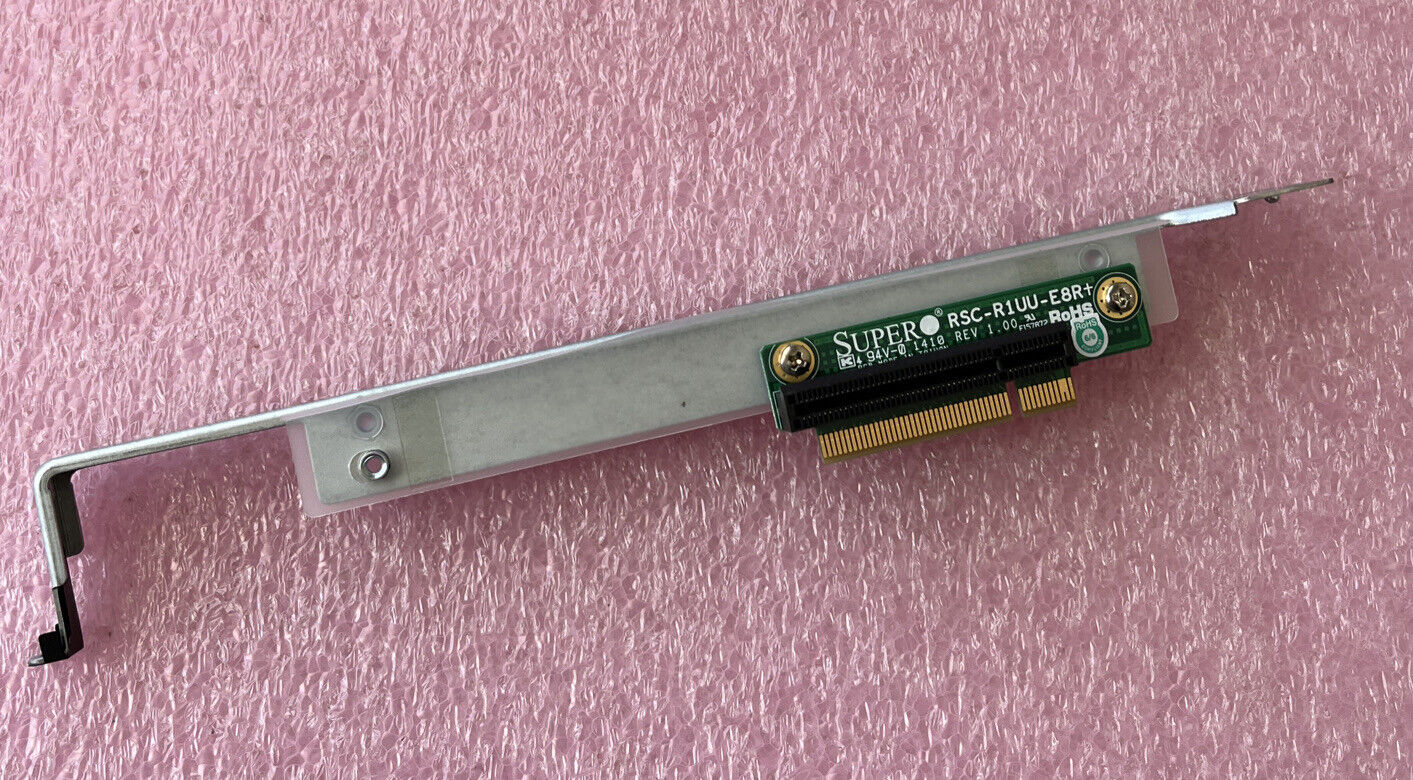 Supermicro RSC-R1UU-E8R+ 1U Riser Card PCIe Right Side