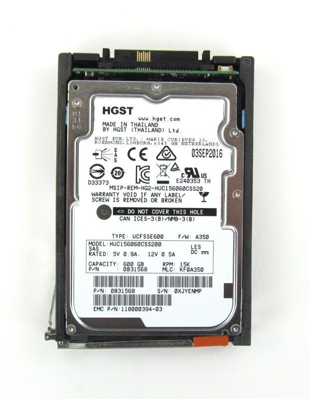 FIT FOR EMC V4-2S15-600 005050935 600G 15K SAS 2.5" original hard disk